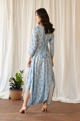 Light Blue Dhoti Jumpsuit